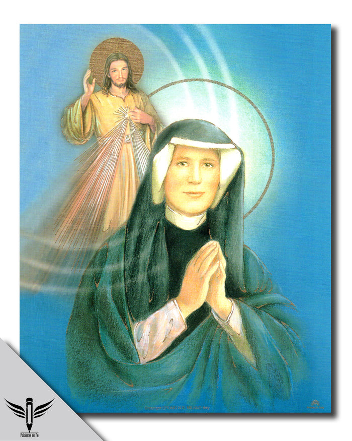 Póster  de Santa María Faustina