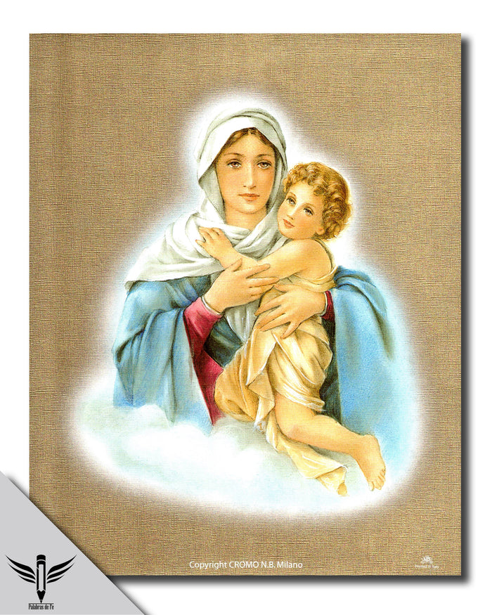 Póster decorativo de la Virgen María