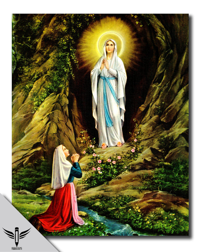 Póster de Nuestra Señora de Lourdes