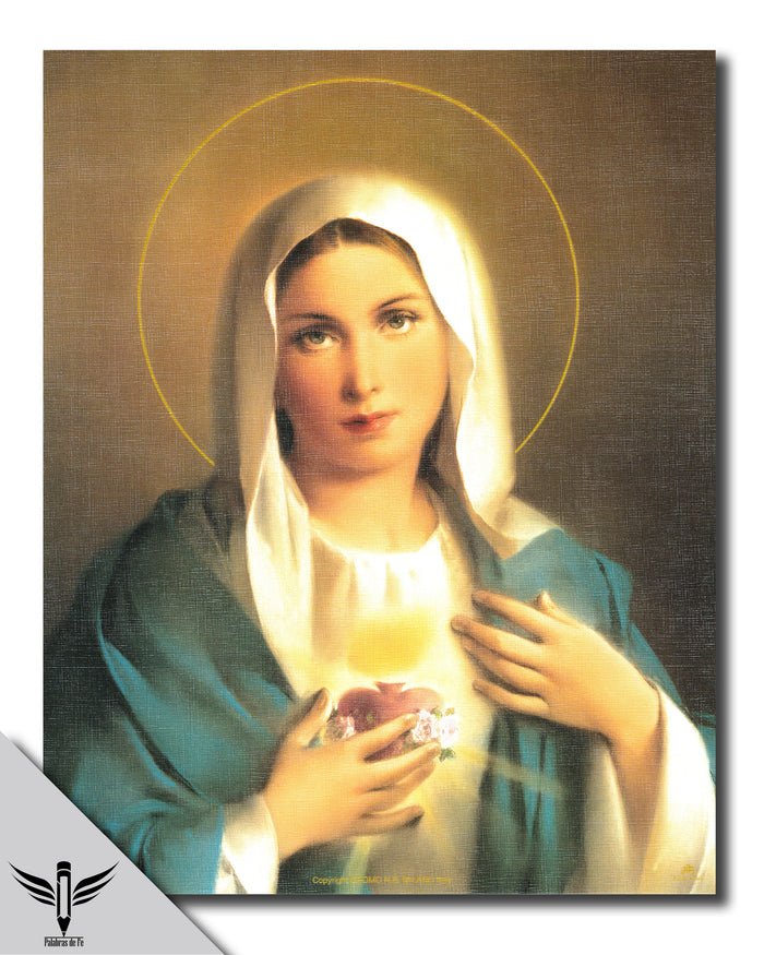 Póster del Inmaculado Corazón de María