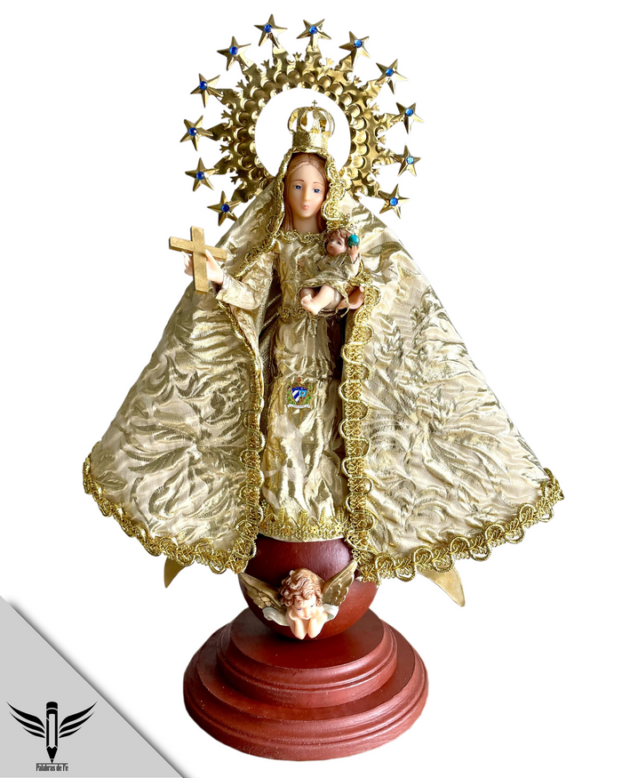 Imagen de la Virgen de la Caridad del Cobre 17" x 15" x 7"